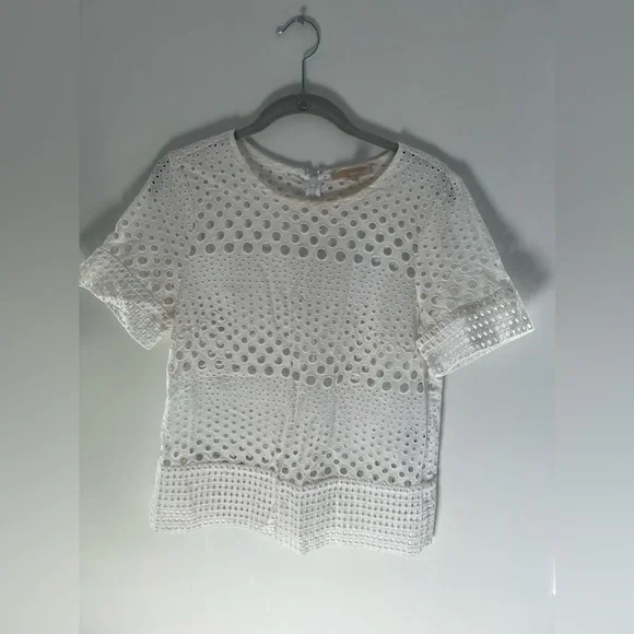 MICHAEL Michael Kors | Tops | Micheal Micheal Kors White Crochet Short Sleeve Top Size Medium | Poshmark MICHAEL Michael Kors | Tops | Micheal Micheal Kors White Crochet Short Sleeve Top Size Medium | Poshmark